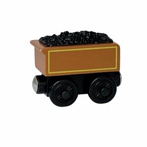 Thomas & Friends Wooden Railway Dukes Coal Car Wood Rolling Train Learning Curve